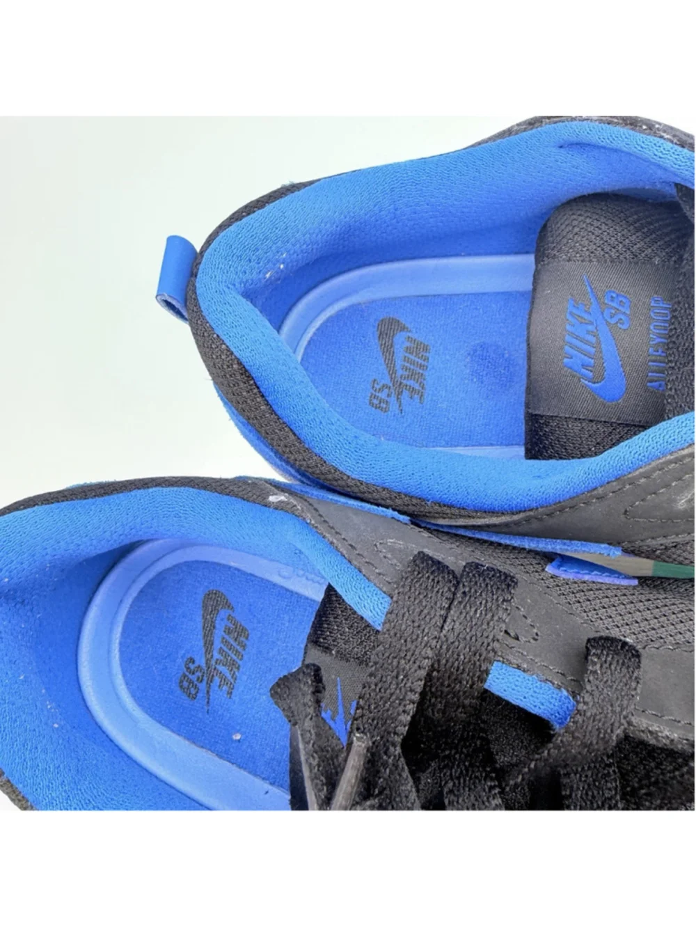 NIKE SB Alleyoop CJ0882-004 Men’s 10.5 Black Royal Blue Skate Shoes w/ Box